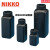 NIKKO试剂瓶塑料瓶样品瓶HDPE瓶圆形方形黑色遮光防漏50-2000ml 500ml圆形窄口