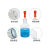 白玻璃滴瓶3060125ml透明试剂瓶红胶头管滴瓶化学实验精油瓶 125ml白滴瓶一套
