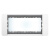 德力西（DELIXI）三位面板框架 118型CD691白色系列墙壁开关面板大板组合模块暗装定制