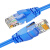 创优捷 六类成品网线 CAT6-L05U 0.5米 蓝色 非屏蔽千兆网络连接线