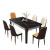 安娜华妃岩板餐桌椅组合实木餐桌家用桌子带电磁炉大小户型现代简约北欧 劳伦白金 1.3m 单桌1.3*80