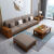 宅居华府新中式实木沙发组合小户型布艺沙发床现代简约三人位家具 C套餐(全屋套餐)