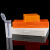 海斯迪克 HKCL-482 实验室载玻片盒玻片夹 病理切片盒 50片/盒（橙色/白色随机发货）