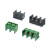 适用KF762-7.62mm间距KF8500-8.5mm栅栏式PCB板接线端子绿/黑 8500-3P绿色