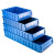 金固牢 KCzy-207 分隔式零件盒 工具收纳箱螺丝盒物料盒 蓝色中3号（500*235*90）