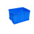 物流超大胶框带盖塑料周转箱筐子长方形加厚储物收纳胶箱定制 575-190箱610*420*200mm 蓝色带盖PE熟胶