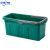 中环力安 长方形拖把桶加厚塑料拖地洗车水桶【绿色】ZHLA-8656