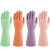 严品安防 工业耐酸碱橡胶手套 绿色长袖33CM 防油防化耐腐蚀防护 家庭清洁 加厚双层胶手套ST-001