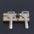 万基同润 钢质门锁芯防盗锁芯铜大门入户门锁芯2+6钥匙85中42.5+42.5mm