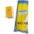 黄色扎带吊牌警示贴垃圾分类尼龙塑料垃圾袋封口标签扎绳医院  ONEVAN 黄色扎带(4*300mm)1包100根