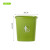 垃圾桶大容量办公室户外物业带盖厨房商特大 加厚绿色40L无盖
