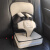 天才宝贝宝宝安全座椅汽车用婴儿车载儿童便携式简易0-3-4-12岁电动车通用 卡米色小码+增高垫(6个月-3岁)