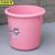  京洲实邦 18L粉色34*32cm 加厚洗衣塑料水桶手提装水大红色塑料桶盆桶JZSB-8032 