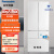 PANASONIC松下冰箱NR-EW45TGA-W 453升多门冰箱自由嵌入超声波加湿自动制冰