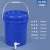 定做印刷塑料桶泡菜腌菜调料密封桶25L涂料机油桶化工桶 25L-蓝色-配透气盖(D17口径透气阀)