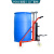 优程手动桶车圆桶铁桶塑料桶钢制桶升高转运 铁塑两用直角升高60公分带秤