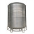 304不锈钢水箱立式加厚水塔储水桶太阳能楼顶厨房储水罐酒罐 8吨加厚款(2M2.4M)支架 平底支架