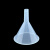 工百利 塑料透明小漏斗 实验室三角漏斗 耐高温锥形漏斗 150ml 