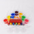 塑料6孔试管架趣味科学小实验幼儿园学生DIY器材玩教具套装组 套装六 彩虹水组合