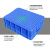 塑料框子长方形扁平胶箱大号塑胶框收纳箱转运箱加厚长型周转箱浅 11号胶箱加厚蓝色 大号