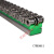 双排滚轮链条导轨生产10B12B流水线用传动链条塑料滑轨高精度托条 绿色4分08B-2每米单价