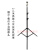 安防监控器材枪机半球摄像头234567米移动立杆三脚落地支架 1.9米加粗不锈钢架+配什么配件
