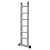 穆运 铝合金人字梯工程用梯子加厚折叠梯 家用梯 双面梯子（送货上门） 2米标准人字直梯4米