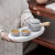WCZ全季酒店茶具套装日式家用现代测把茶壶茶杯简约办公功夫 全季2.0灰色-1壶2杯+盘