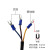 冰筑 电源线三芯开关电源交流输入线带U型端子线 1.0平方1.5M（适用2000W以下）