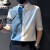 卡帝乐鳄鱼（CARTELO）官方衬衫男2023夏季新款韩版潮流格子条纹衬衣男士休闲免烫皱衬衫 白色 M