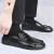 加洲公牛（CALIFBULL）男鞋夏季新款休闲皮鞋男士英伦风透气镂空软底工装马丁靴鞋子男 黑色 38
