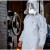 防护服灰色防化服化学防酸碱防核辐射全身重型工业6类 杜邦F级防护服不包装面罩 M
