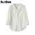 百丽驼美士（BALITOMMS）感 垂感白衬衫 条纹V领衬衣2023春夏季女装女式白色上衣 白色 S