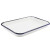 午励 方形盘 搪瓷托盘 实验室白色化工盘 带盖加厚单个16*24 