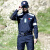 新式工作服消防服套装应急抢险救援服作训服耐磨套装套装男 红条腰带均码 L175130150斤