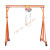 小型吊机架手推龙门吊移动小型门吊行走工地吊机定制1/2/3电葫芦 2吨3米X3米