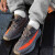 阿迪达斯（adidas）运动鞋男鞋女鞋 Yeezy椰子350V2黑天使2.0黑武士跑步鞋 潮品 GW1229/灰橙满天星 36码