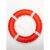 定制专业防汛救援2.5KG应急救生圈船用CCS救生圈成人儿童泡沫圈救生绳 红色大号 外径72内径44