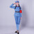 红军演出服红装老兵怀旧八路衣服男女款红色娘子表演服装七件套 蓝色全套（绑腿款） 150