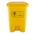 施韵令垃圾桶黄色脚踏污物桶医院生活废物利器盒废弃物收集桶 【灰色】100L脚踏1个