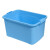 金固牢 KCzy-254 塑料带提手收纳箱 储物箱杂物整理箱 北欧蓝标准小号8L 28*20*17cm