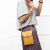 达斐莉高级质感手机包女新款夏季时尚百搭单肩挎包鳄鱼纹小包零钱包 2690[双层紫色]加厚材质