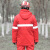 久臻 YSF232 冬季应急救援棉服 消防搜救反光衣 防水透气应急棉上衣 红色(单上衣) 2XL 
