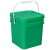 加厚塑料桶正方形5/10/25L公斤升带盖可坐凳钓鱼桶酱料包装桶 正方形桶-5L-白色（新款）