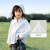 aqpa【UPF50+】儿童防晒衣防晒服儿童外套冰丝凉感透气速干 炫彩白 130cm