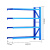 工都 仓储货架2000*600*2000mm承重500kg/层蓝色四层副架加厚置物架多层铁架子钢制仓库储藏室库房展示架