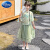 迪士尼（Disney）汉服裙女童夏装2024新款儿童女夏季国风套装裙女孩夏款新中式纱裙 绿色 120cm(120cm)