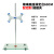 实验室用滴定台滴定管支架大理石底座标准尺寸全套铁质双向蝴蝶夹化学物理实验用Marble Titrat 玻璃滴定台+铝制蝴蝶夹