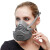 普达防尘面具工业粉尘装修灰煤矿硅胶面罩 含5片滤棉PD-8005