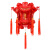 隽然 新年中国风传统中式仿古宫灯七彩流水大红灯笼挂饰电动旋转走马灯 50#（一对）黑色	